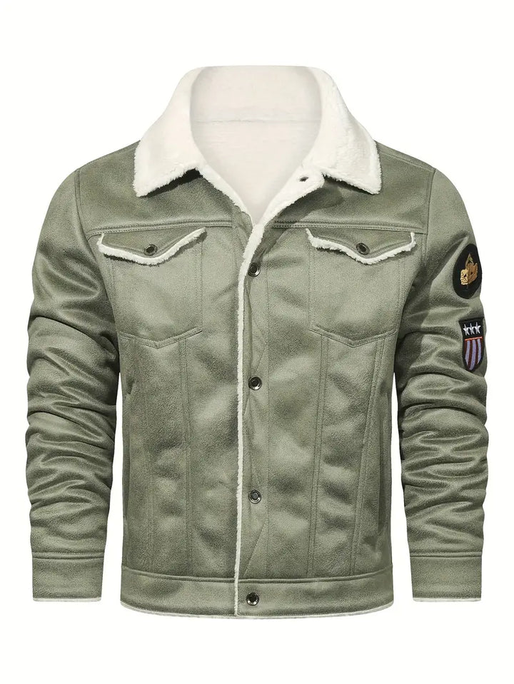 Frederik - Casual Polyester Jacket with Faux Lining