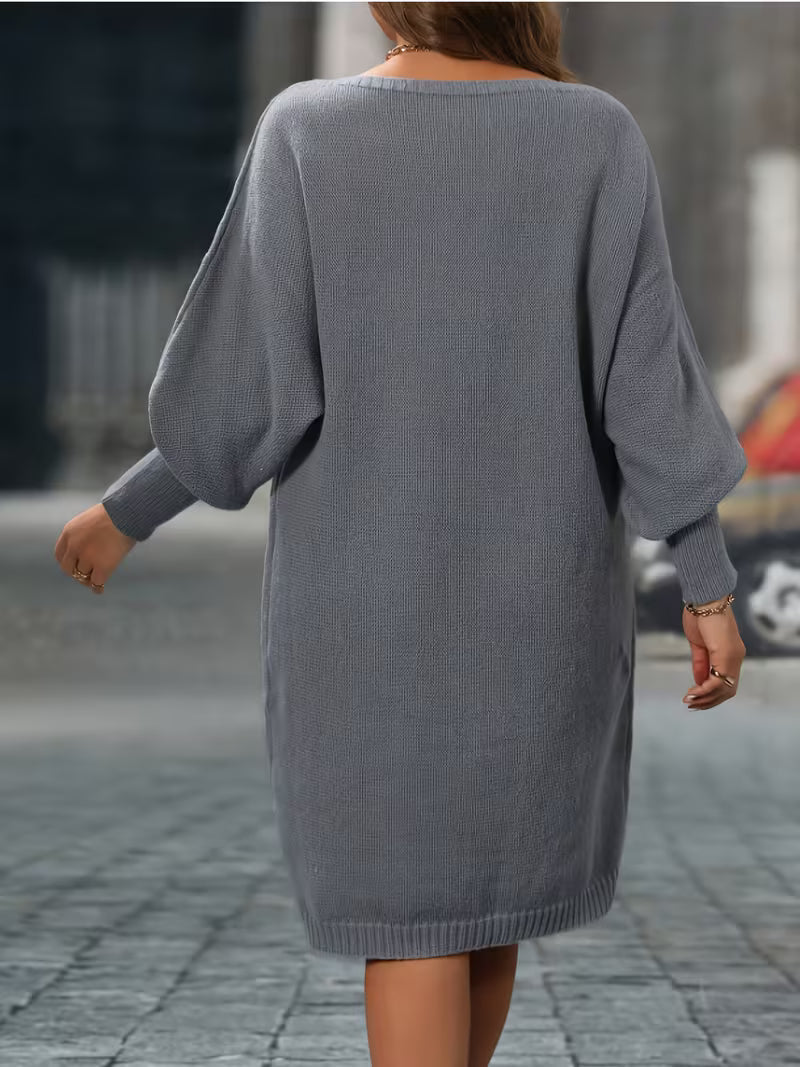 Enkeleida - Rhombus Geometric Pattern Winter Dress