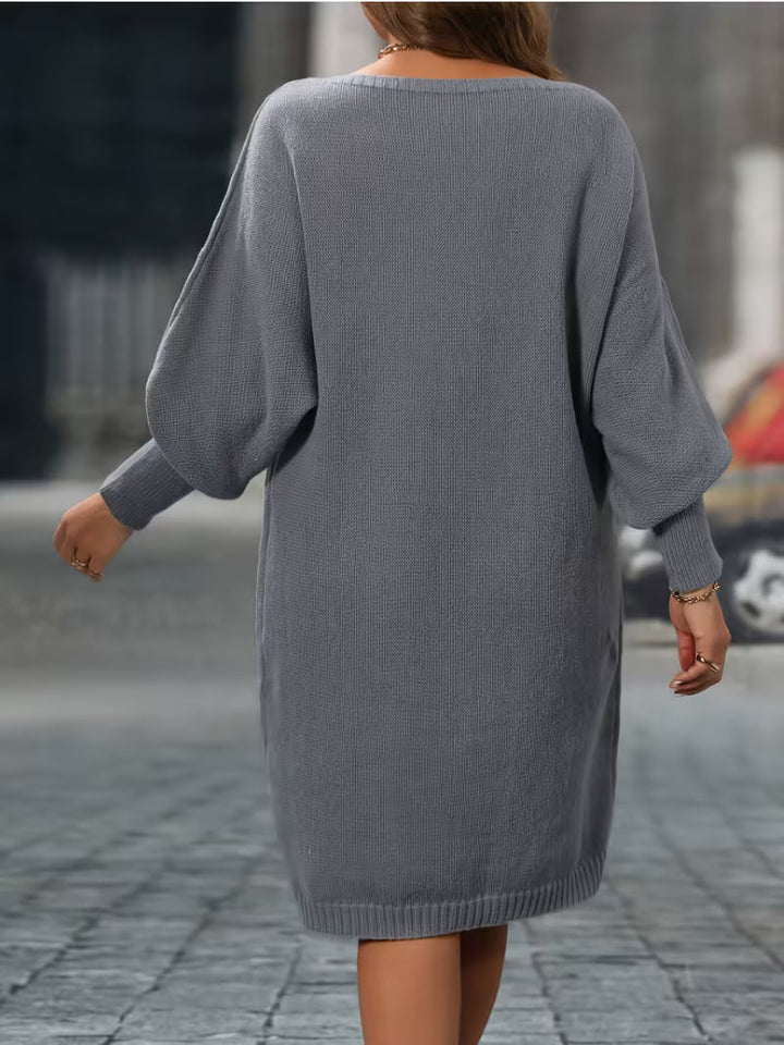 Enkeleida - Rhombus Geometric Pattern Winter Dress