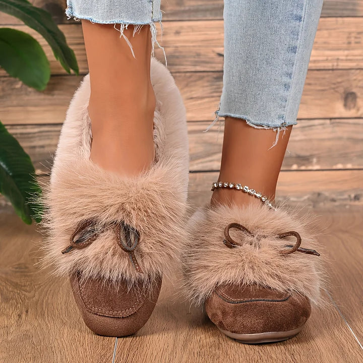 Kesmina - Cozy Faux Fur Non-Slip Shoes