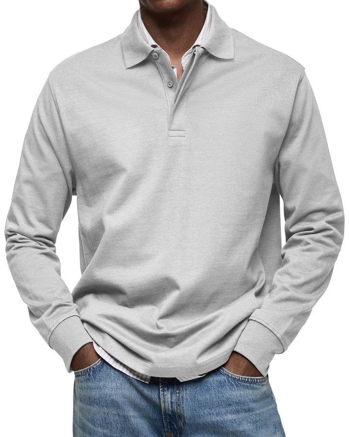 Elhanan - Stylish Polo Shirt With Long Sleeve