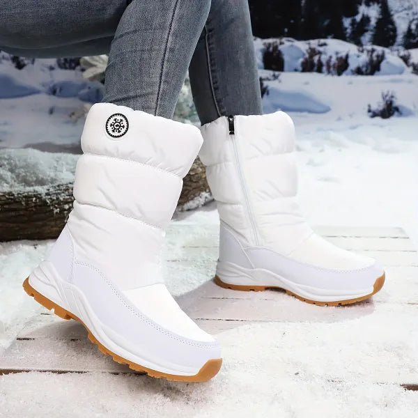 Neria - Snow Boots With Side Zipper