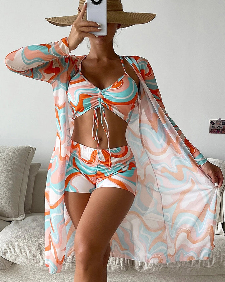 Silvija - 3 Piece Printed Bikini Set