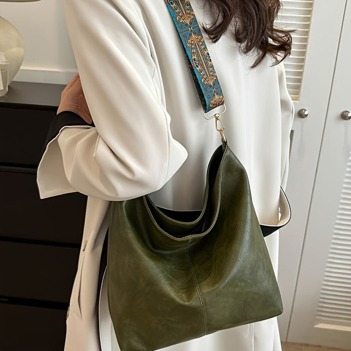 Mirelda - Casual Wide Strap Shoulder Bag