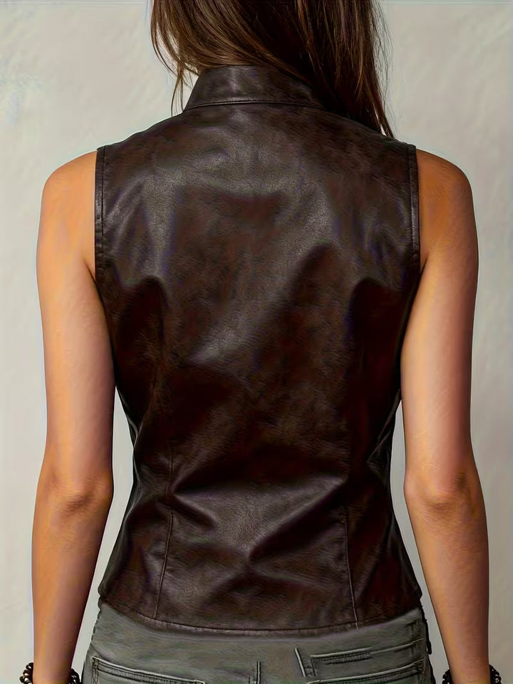 Felician - Retro Biker Street Trendy Vest
