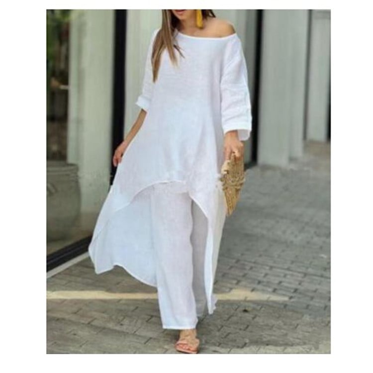 Liselotte - Fashionable Linen Casual Dress