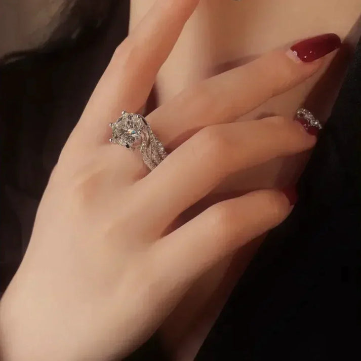 Halyna - 3-Carat Super Flash Moissanite Ring