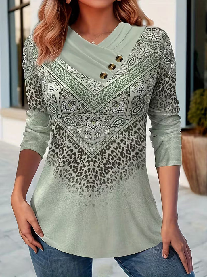 Dainora - Ethnic Style Tatar Printed Mini Dress