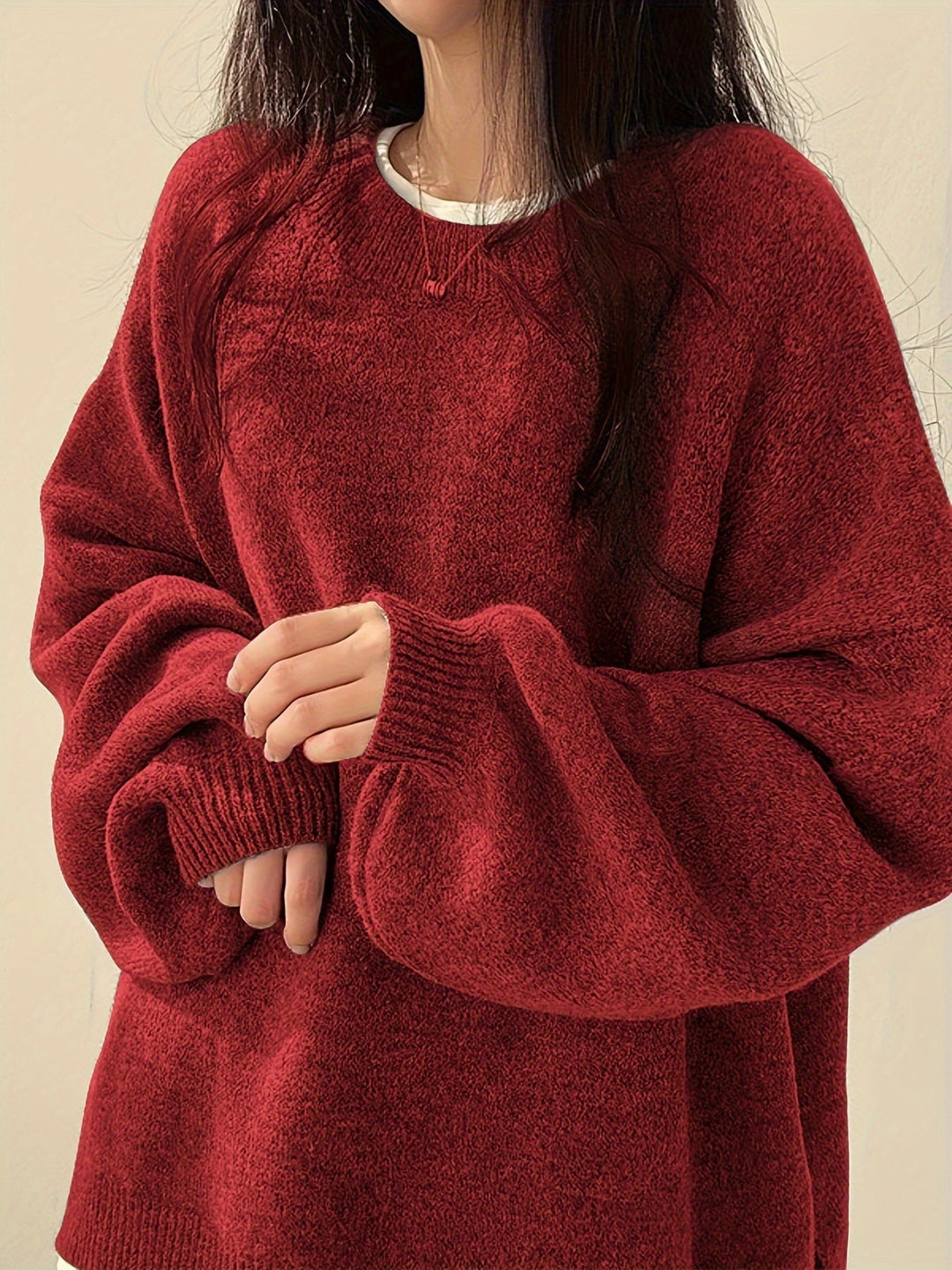 Pearline - Crew Neck Long Sleeve Sweater