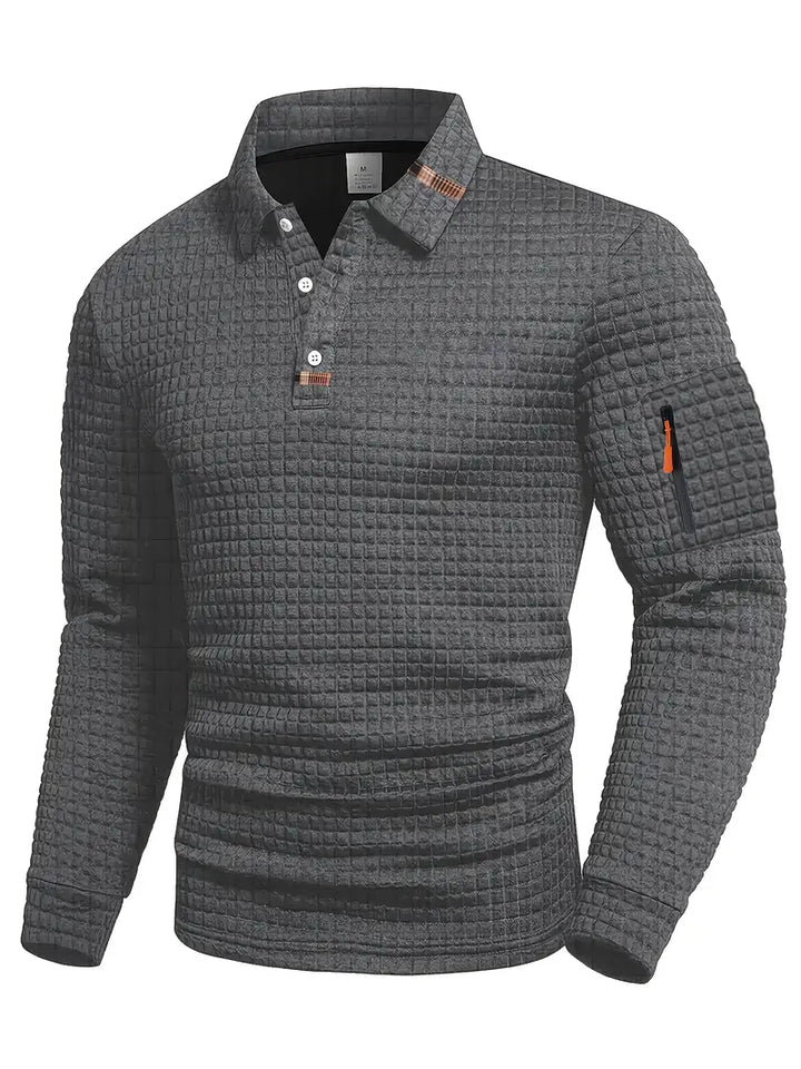 Ephraim - Textured Polo Shirt With Sleeve Pocket