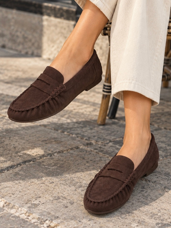 Zuleyuna - Loafers With Penny Strap and Stitched Toe