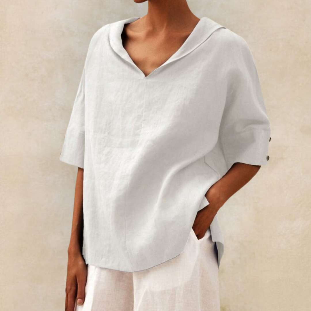 Zoe - Casual Loose Fitting Blouse