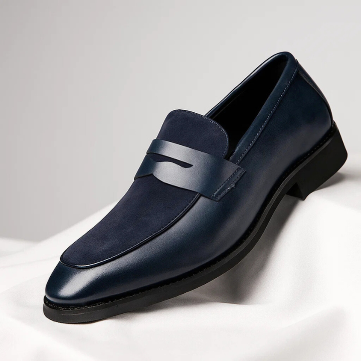 Callen - Two Tone Penny Loafers Slip On Shoes