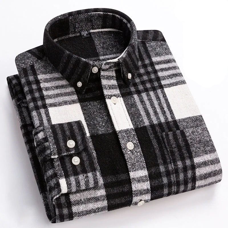 Balthar - Plaid Button-Up Long Sleeve Shirt