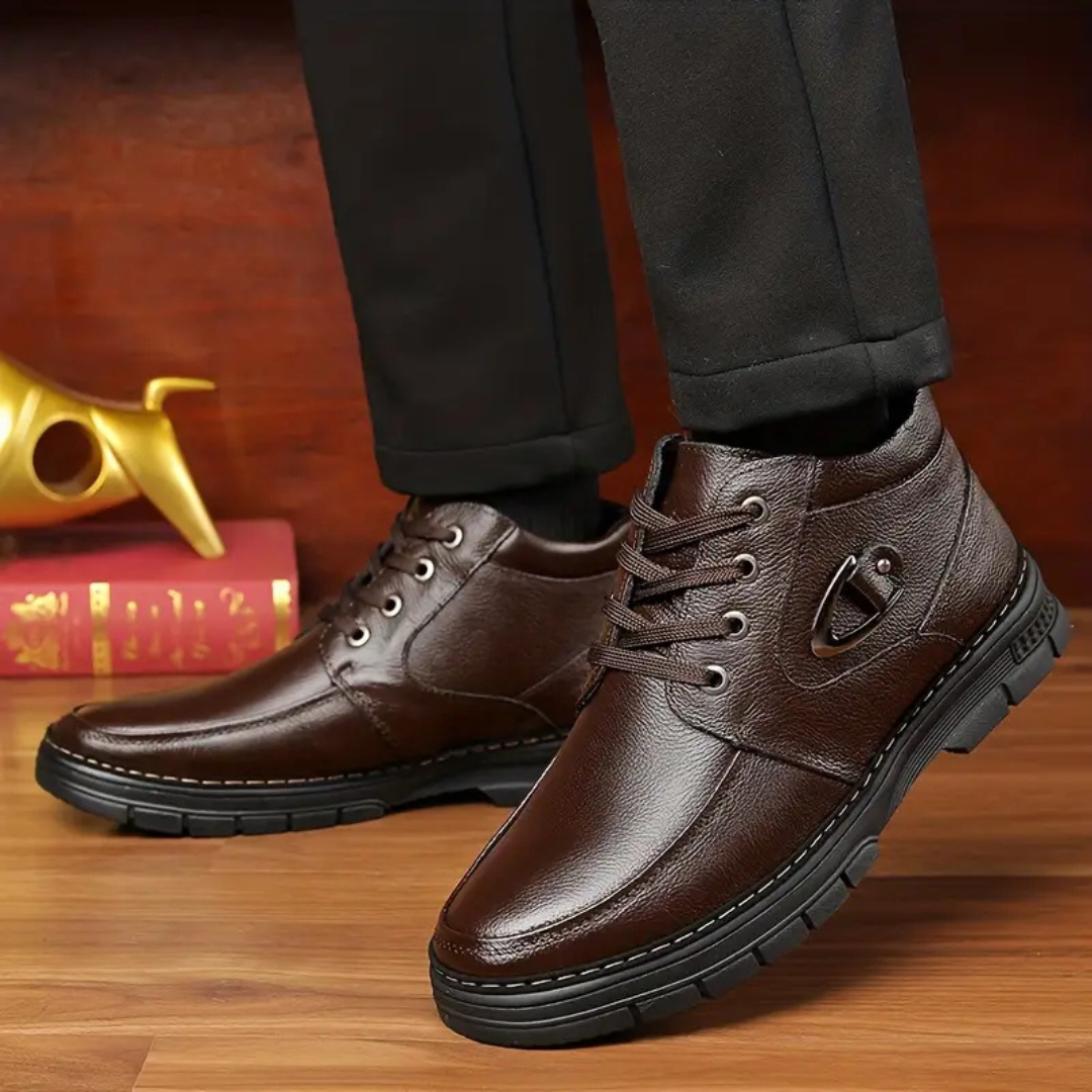 Amarjit - Fleece Lined Leather Boots