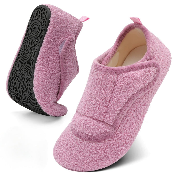 Renaana - Lightweight Wide Slipper With Rubber Sole