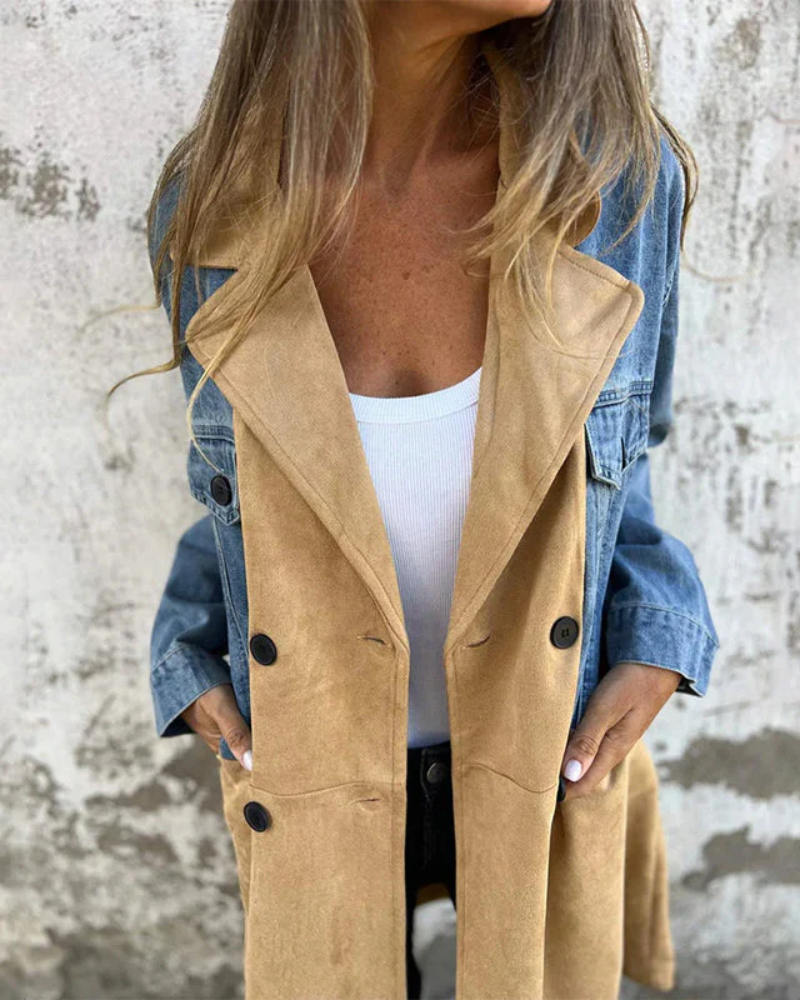 Olatz - Denim Trench Coat