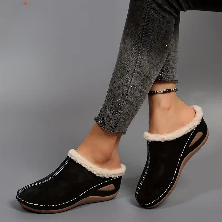 Martinez - Faux Fur Lined Slip-On Shoes