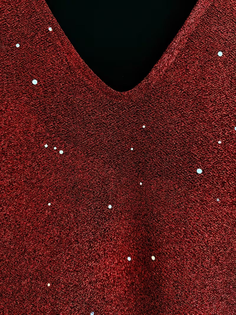 Eglantina - Midi Dress With Heavy Embroidery Beads