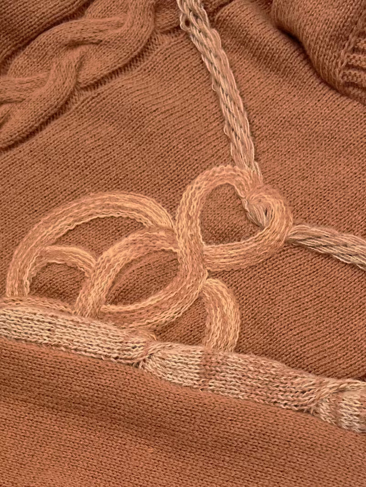 Cypriana - Elegant Knitted Sweater With Hood