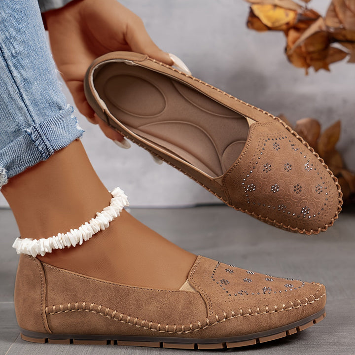 Lyrissa - Comfortable Stitched Shoes