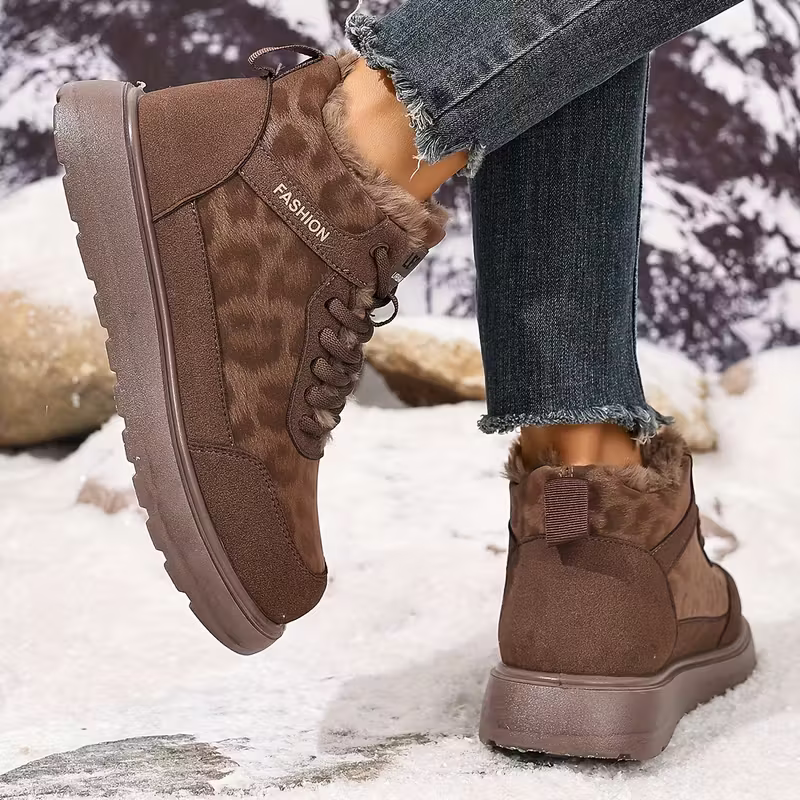 Elizia - Lace-Up Ankle Shoes with Thick Sole