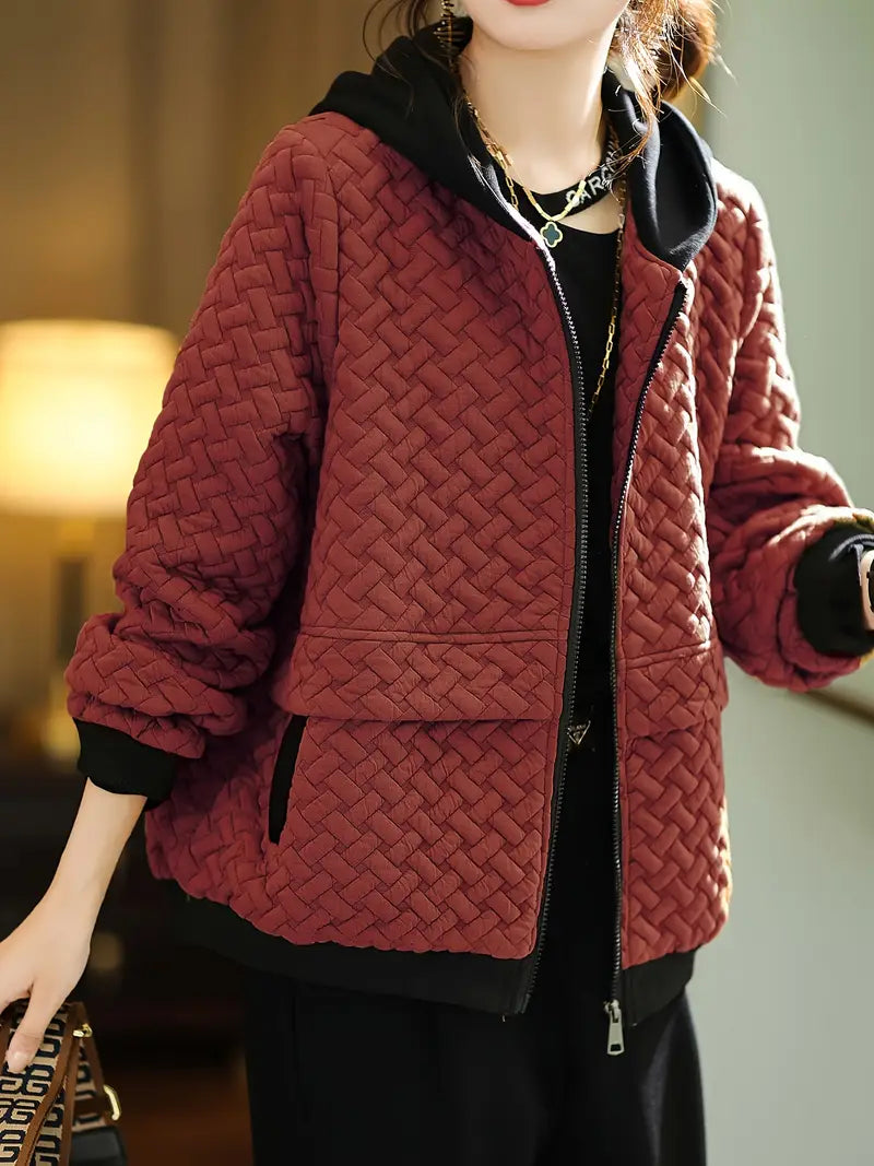 Earnestine - Quilted Hoodie