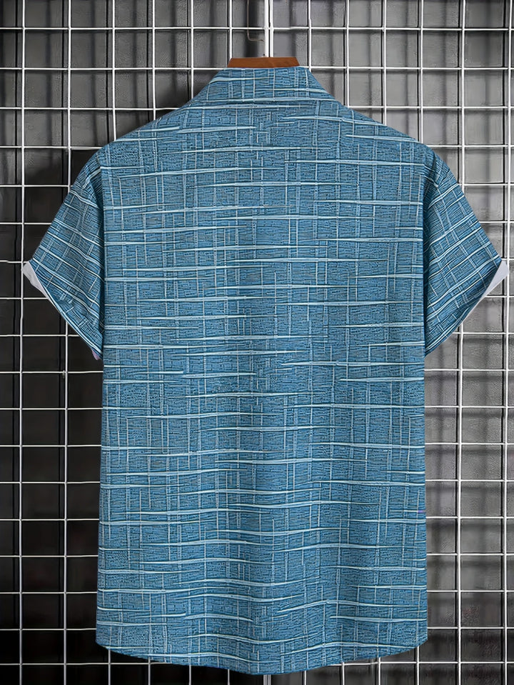 Haroyan - Stylish Plaid Stripe Pattern Shirt