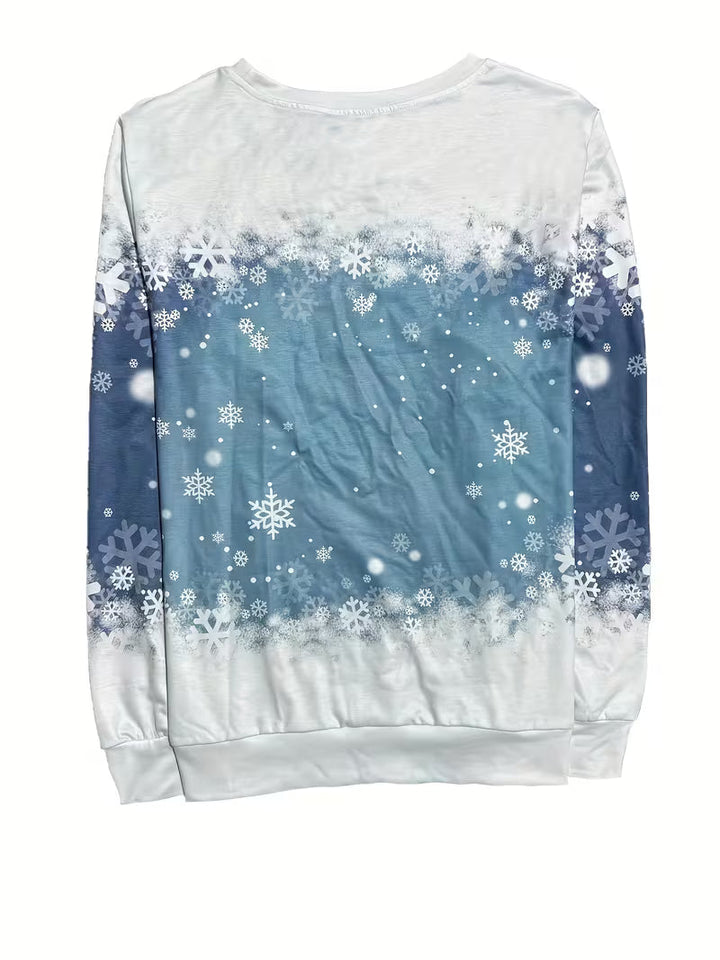 Roweyura - Cross-Border Printed Christmas Sweatshirt