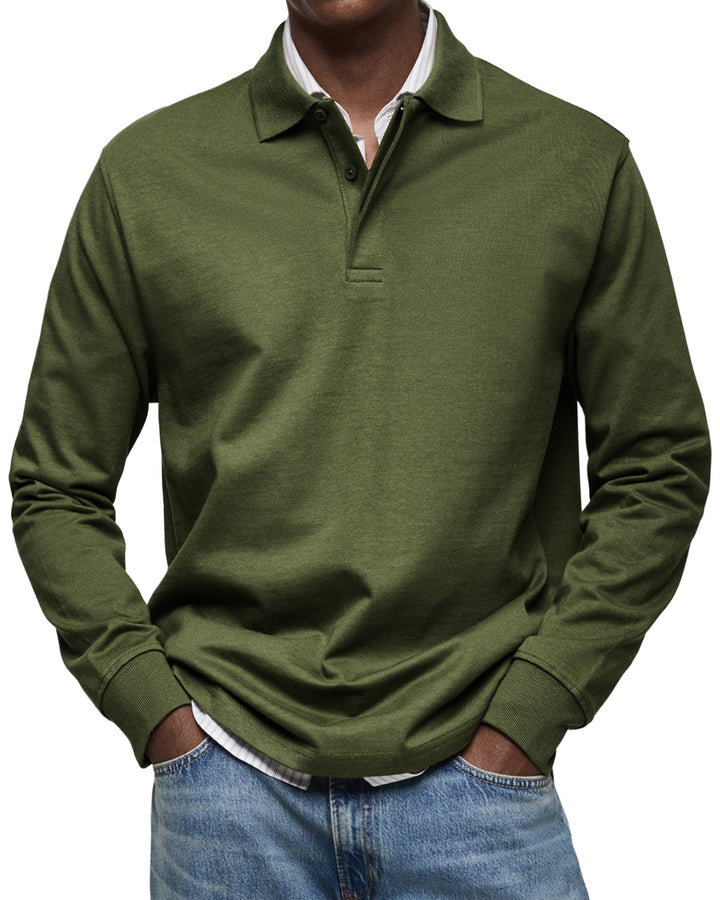 Elhanan - Stylish Polo Shirt With Long Sleeve