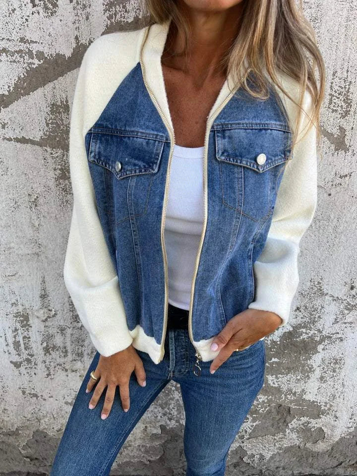 Hantika - Zip Up Jacket With V-Neck