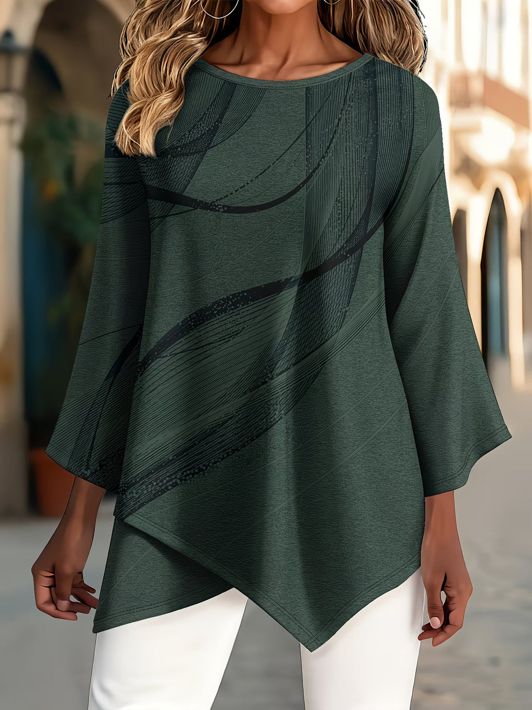 Galya - Oversized Round Neck T-Shirt