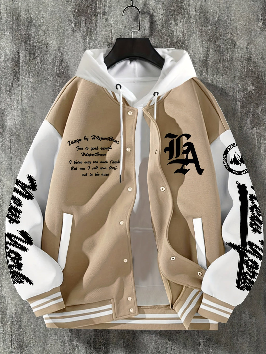 Pytheforge - Baseball Jacket With Button-Up Front