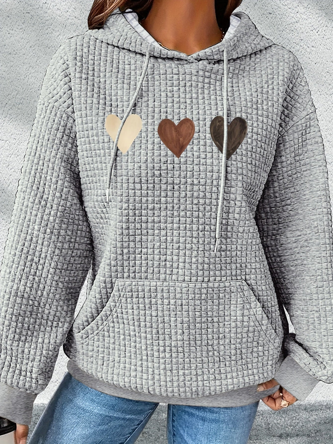 Urmela - Casual Polyester Hoodie With Pockets