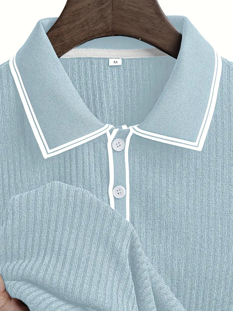 Orestis - Elegant Short Sleeve Polo Shirt
