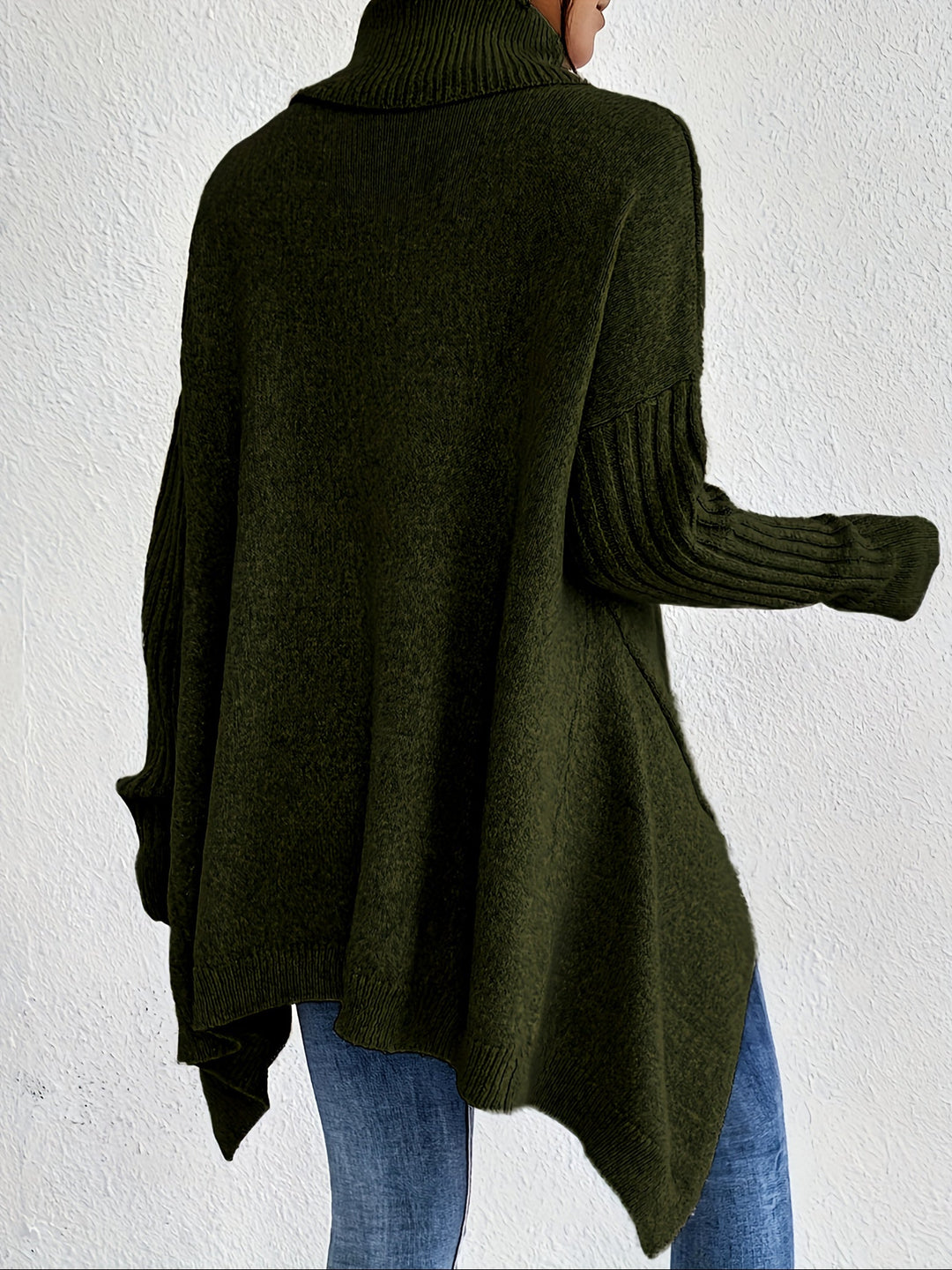 Tahlia - Casual Long Sleeve High Neck Sweater