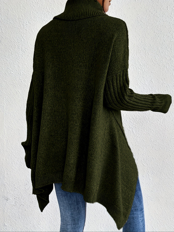 Tahlia - Casual Long Sleeve High Neck Sweater