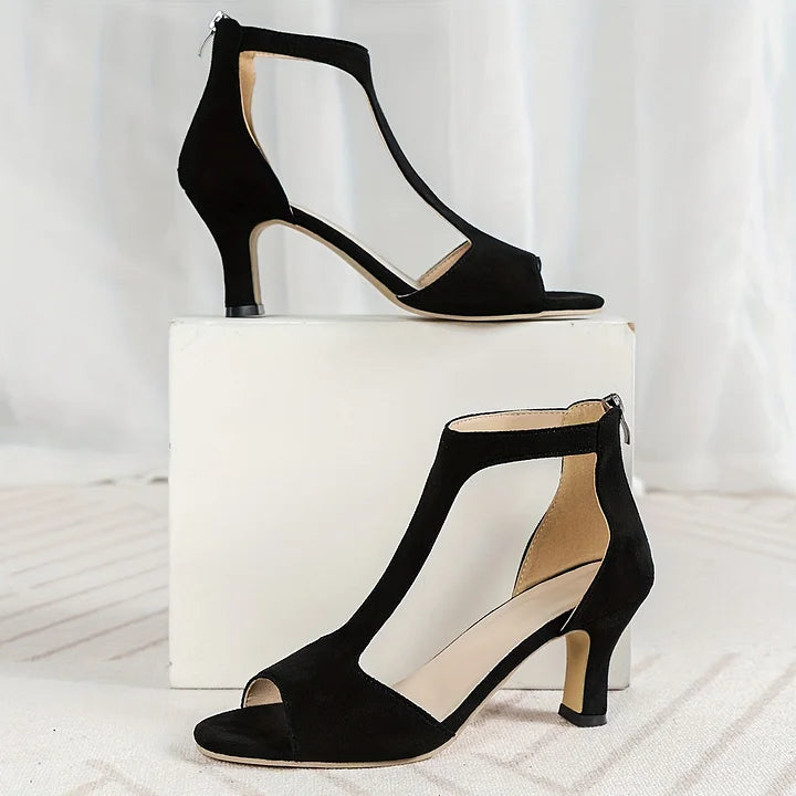 Kalysha - Fish-Shaped Back Zipper Heels