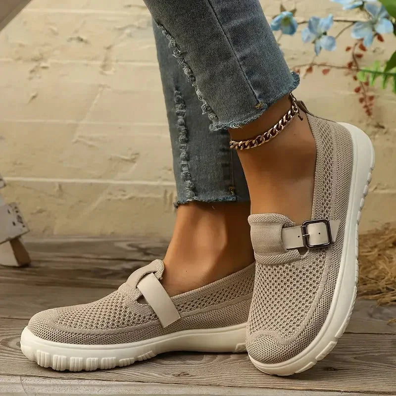 Liyana - Orthopedic Sneaker With Buckle Strap