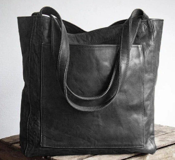 Yasmine - Classic Leather Tote Bag