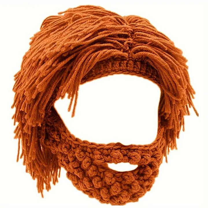 Grantley - Punk Style Beanie with Attached Straight Hair Wig