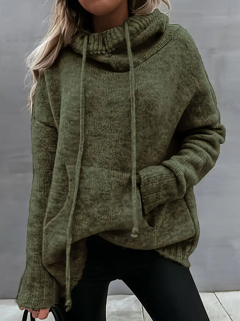 Natala - Knitted Sweater With Kangaroo Pocket