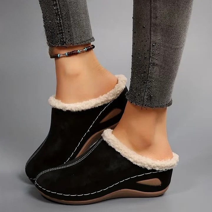 Martinez - Faux Fur Lined Slip-On Shoes