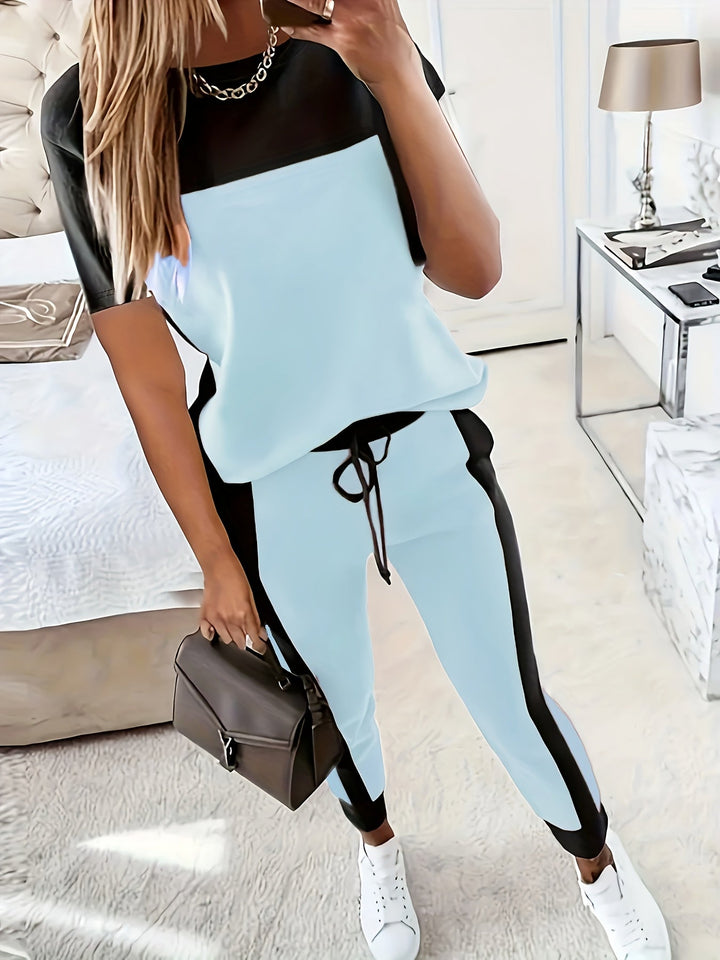 Gerdina - Short Sleeve Shirt Two Piece Set
