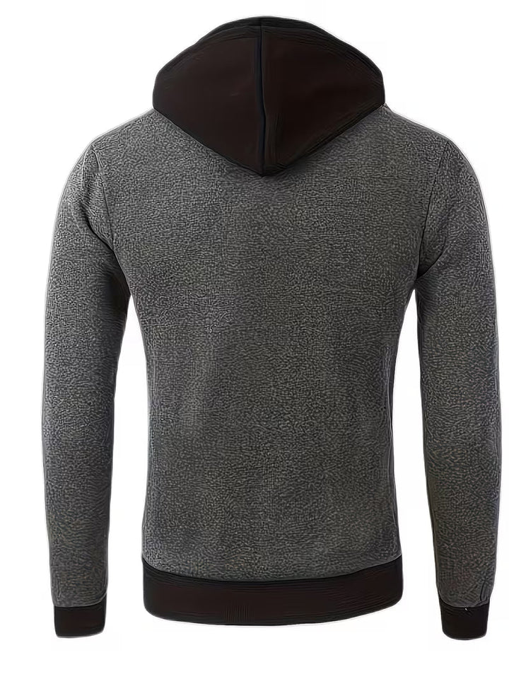 Griffiths - Regular Fit Long Sleeve Quarter Zip Hoodie