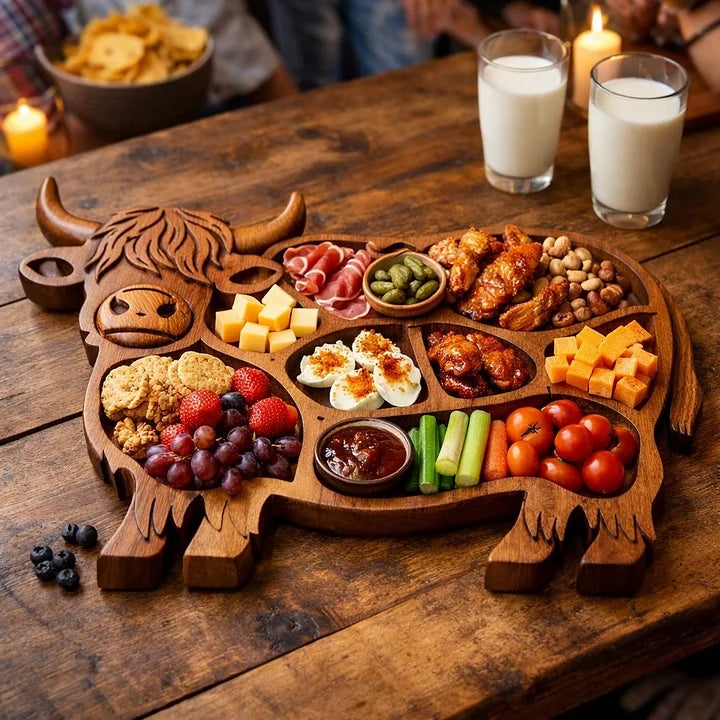 CowBoards - Highland Cow Wooden Charcuterie Board