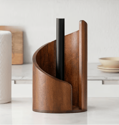 WoodRipple -  Wooden Toilet Paper Holder Stand