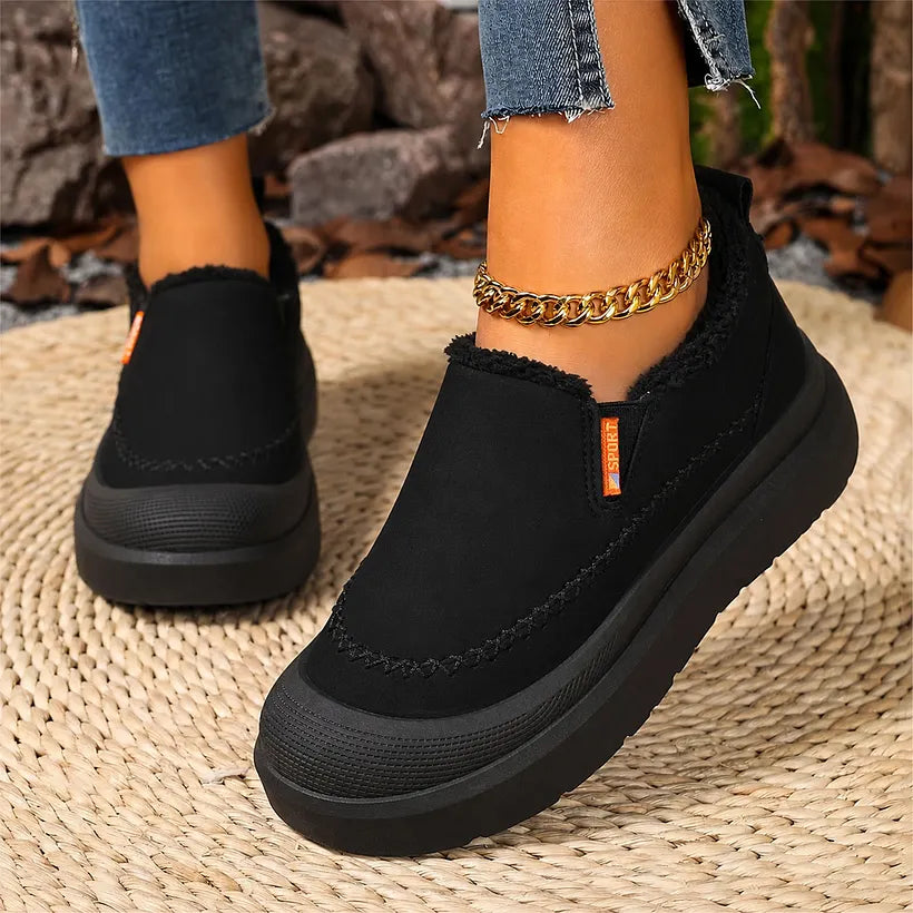 Sunnira - Elegant Shoes With Faux Fur Lining