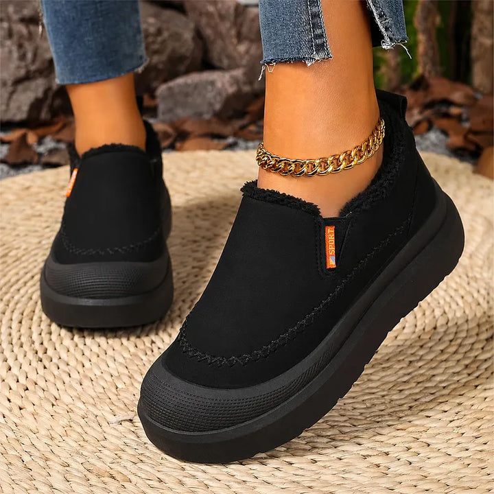 Sunnira - Elegant Shoes With Faux Fur Lining