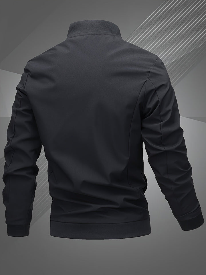 Hammond - Casual Long Sleeve Bomber Jacket